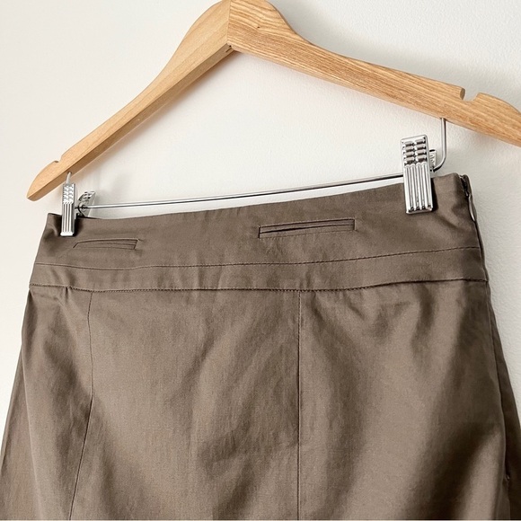Ann Taylor Loft Tan Cotton Blend Pencil Skirt Size 4 - Picture 2 of 11